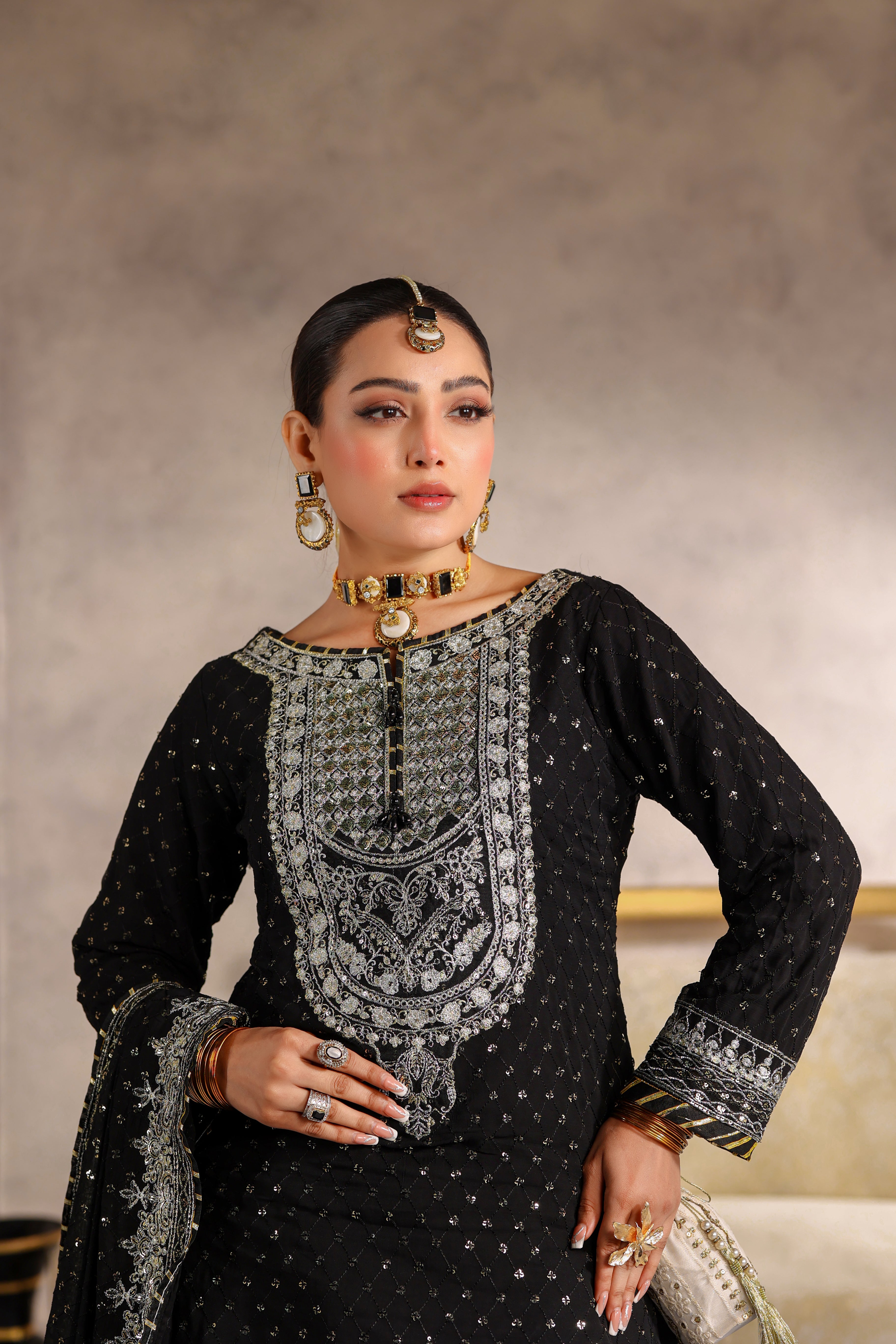 Chandani Luxe Bamber Chiffon Formal Suit - NFD-301